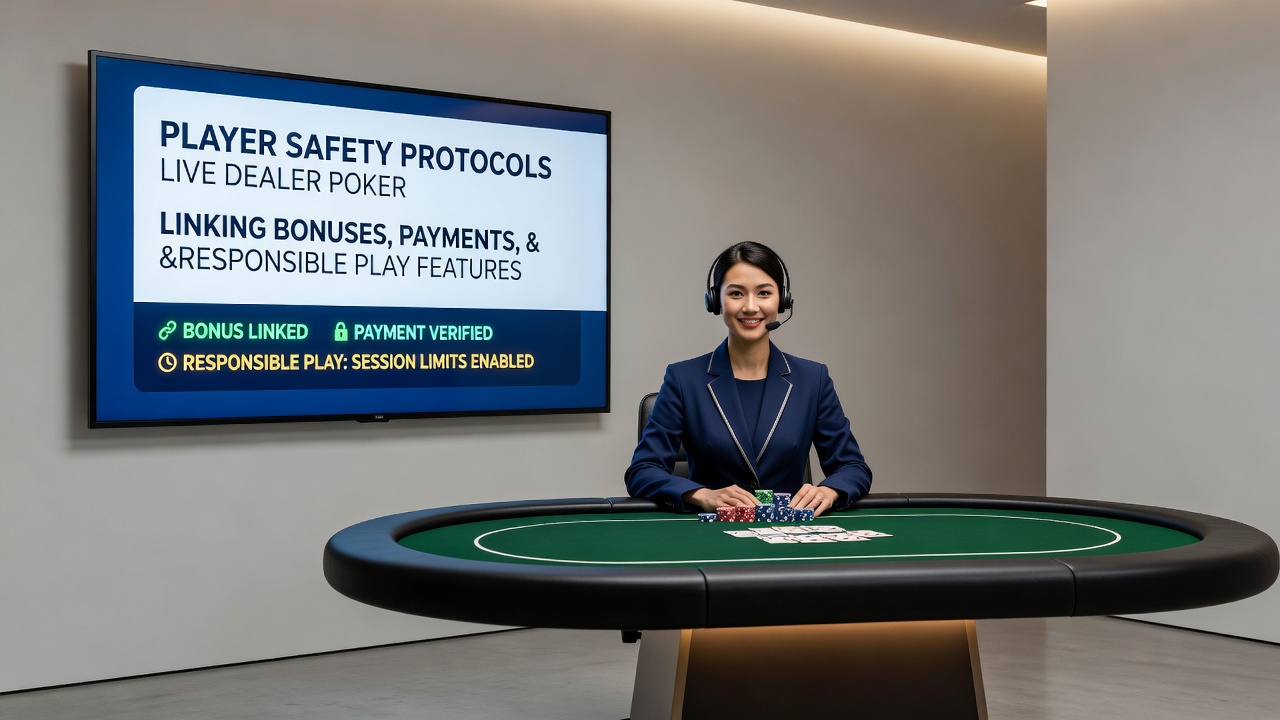 Player reviewing responsible gaming dashboard with deposit limits and self-exclusion options on a tablet